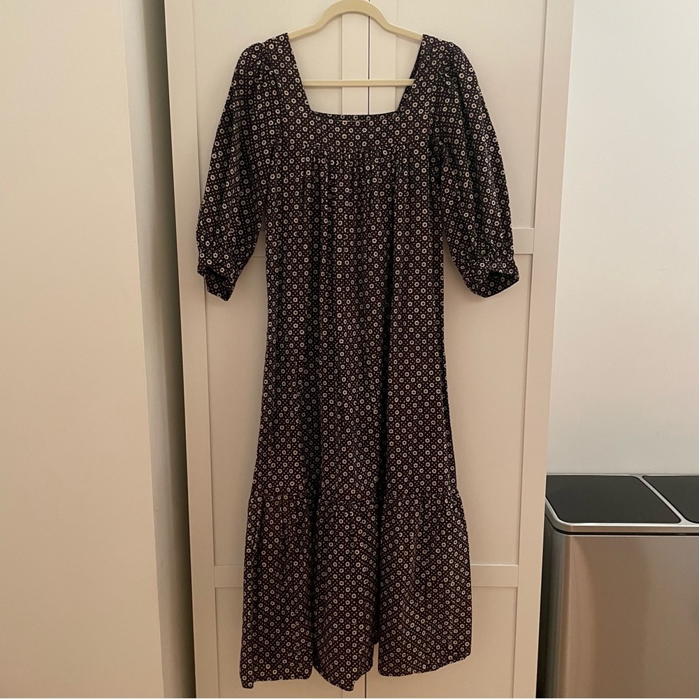 Christy Dawn - Bianca Dress - Noir Petunia Dot (Sample)